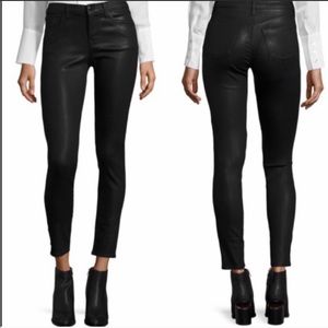 J BRAND SUPER SKINNY BLACK STOCKING FEARLESS JEANS